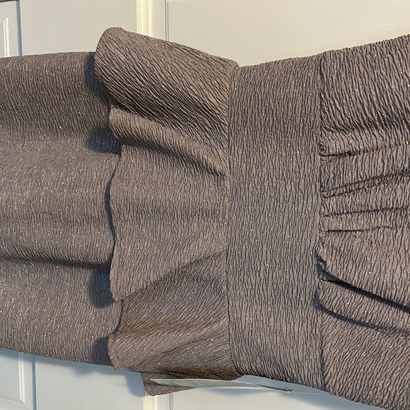 Jackie Jon Gray Peplum Style Dress - Picture 3 of 4